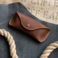 Кожаный футляр для очков. Очечник