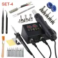 Паяльная станция 8898 с цифровым дисплеем, SET-4, 220V EU Plug