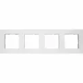 Рамка для розеток и выключателей Legrand Structura 4 поста, цвет белый