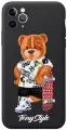 Черный силиконовый чехол для iPhone 11 Pro Max Tony Style со скейтом