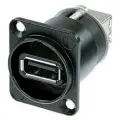 Разъем Neutrik USB - USB (NAUSB), 1 шт., черный