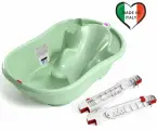Комплект ванночка Ok Baby Onda зеленый 12+подставка Barre Kit