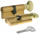 Цилиндровый механизм Kale kilit (Кале килит) с вертушкой 164 BM/100 (45+10+45) mm латунь 5 кл.