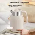 Bear Electric Kettle 2.5L Large Capacity Household Water Boiler 2100W Power Constant Temperature Double-Layer Anti-Scalding 304 Stainless Steel Seamless Liner [One-Click 55° Insulation] ZDH-H25S1