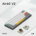 Беспроводная механическая клавиатура Nuphy Air60 V2 Brown Switch, Lunar Gray