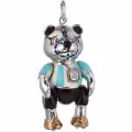 Брелок из серебра с рубинами, ELEMENT47, рубин,11.51 гр.