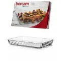 Форма для запекания жаропрочная стеклянная прямоугольная 3,8 литра Borcam 59204 40х27х5 см