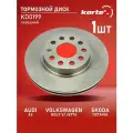 Тормозной диск Kortex для Audi A3 / Volkswagen Golf V / Jetta / Skoda Octavia перед. вент.(d-280mm) OEM 1K0615301AC, 1K0615301AK, 1K0615301AQ, 1K061
