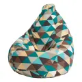 Кресло-мешок Пуффбери «Груша», размер XXXL средний, Жаккард Ромб