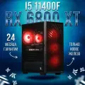 AIR Черный Intel Core i5 11400f, RX 6800 XT 16GB, DDR4 32GB, SSD 2000GB Игровой компьютер