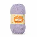 Пряжа Calico Bebe Nako, сиреневый - 13284, 50% хлопок, 50% акрил, 5 мотков, 100 г, 245 м.