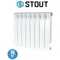 Радиатор секционный алюминиевый STOUT VEGA 500 - 8 секц.