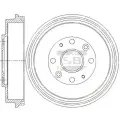 HI-Q SD4409 барабан тормозной Mazda (Мазда) 323 / mx-3 91