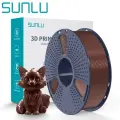SUNLU PETG Filament, chocolate, 1.75mm, 1KG, with Detachable Spool, It has enhanced toughness and high impact strength, suitable for 3D printers