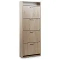 Обувница Vental К-4, ЛДСП, дуб сонома, 60,4x25,5x159,6 см