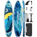 Надувная SUP-доска BIGFLY TROPICAL BLUE STD 11 335х86х15 см / Сапборд для отдыха на воде