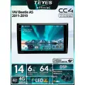 Магнитола Teyes CC4 6/64GB для Volkswagen Beetle A5 2011-2019, штатная магнитола, QLED, DSP,4G, Wi-Fi, CarPlay, 2DIN