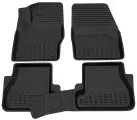 Коврик салонный полиуретановый (черный) для Ford Focus III (11-19) (Борт 4см)