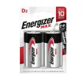 Батарейка Energizer LR20/D Alkaline Max BL2 , 2шт.