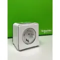 Розетка Schneider Electric Mureva Styl MUR40911, с заземлением и шторками, белая