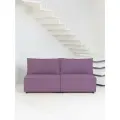 Диван CITYHD Парма, раскладной, съемный чехол, обивка велюр, 2 спальных места сиреневый
