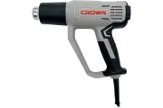 CROWN Фен строительный 2000 Вт, 600 л/мин, 650 °С, ЖК-дисплей CT19043K