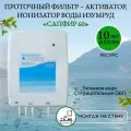 Ионизатор для воды, активатор воды, проточный фильтр для воды «Изумруд» С (Сапфир) 60 для монтажа на стену