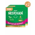 Молочко детское Nestle Nestogen Premium 4, с 18 месяцев, с пребиотиками и лактобактериями 900 г 2 шт