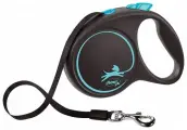 Поводок-рулетка Flexi Design tape L, 5 м, 50 кг, черно-синий