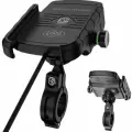 Kewig M9 Держатель для телефона на велосипед, мотоцикл, скутер, самокат на руль 22-32 мм с беспроводной зарядкой Qi 15W