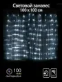 Световой занавес SH Lights CLLDM100-W-4,5V, 100 минисветодиодов, 1х1 м, низковольтный, белый
