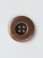 Пуговица пришивная CY 0738, цв. медь, L34-21 мм (в упаковке 50 шт)