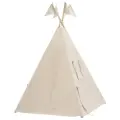 Большой вигвам 130x130 Лён с окном, карманом и флажками + бомбон