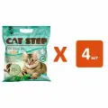 CAT STEP TOFU GREEN TEA - Кэт степ наполнитель комкующийся для туалета кошек (12 л х 4 шт)