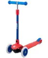Самокат 3-х колесный RIDEX Hero, 120/80 мм, красный/синий