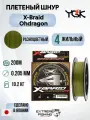 Шнур PE YGK X-Braid Ohdragon X4 200м, 1.5, Цветная, 22,5lb