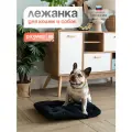 Лежанка для средних и малых пород собак и кошек, Подстилка для животных BEDFORPET, черный цвет