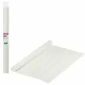 Бумага цветная крепированная Brauberg, 50x250см, белая, 32 г/кв. м, плотная, растяжение до 45%, в рулоне, 10 листов (126528)