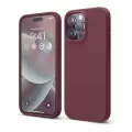 Elago для iPhone 14 Pro Max чехол Soft silicone (Liquid) Burgundy