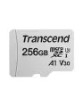 Карта памяти Transcend microSDXC 256 ГБ Class 10, V30, A1, UHS-I U3, R/W 100/40 МБ/с, адаптер на SD, 1 шт, серебристый