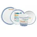 Набор обеденный с кружками Морской берег 16 предметов, 4 персоны (Easy Life)