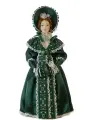Кукла фарфоровая коллекционная Дама с муфтой и в капоре