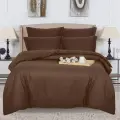 Пододеяльник поплин 200х200 Шоколад евростандарт на молнии