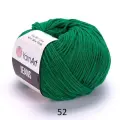 Пряжа YarnArt Jeans, 55 % хлопок, 45 % акрил, 50 г, 160 м, 5 шт., 52 зеленый