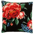 PN-0183605 Набор для вышивания несчётный крест (подушка) 40х40, Rose Розы Vervaco