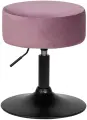 Пуф DOBRIN DANNY BLACK, LM-2050_BlackBase, пудрово-сиреневый велюр (MJ9-52)