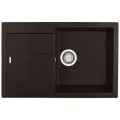 Врезная кухонная мойка Longran Amanda AMG 780.500 гранит Lonstone марон