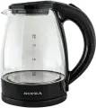 Чайник электрический Supra KES-1853G, 1500Вт, черный и прозрачный