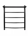 Водяной полотенцесушитель Ребро с полкой Черный (графит) RAL 9011 500x600