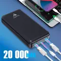 Повербанк 20000 mAh, зарядка 2х устройств, powerbank, внешний аккумулятор, пауэр банк, черный